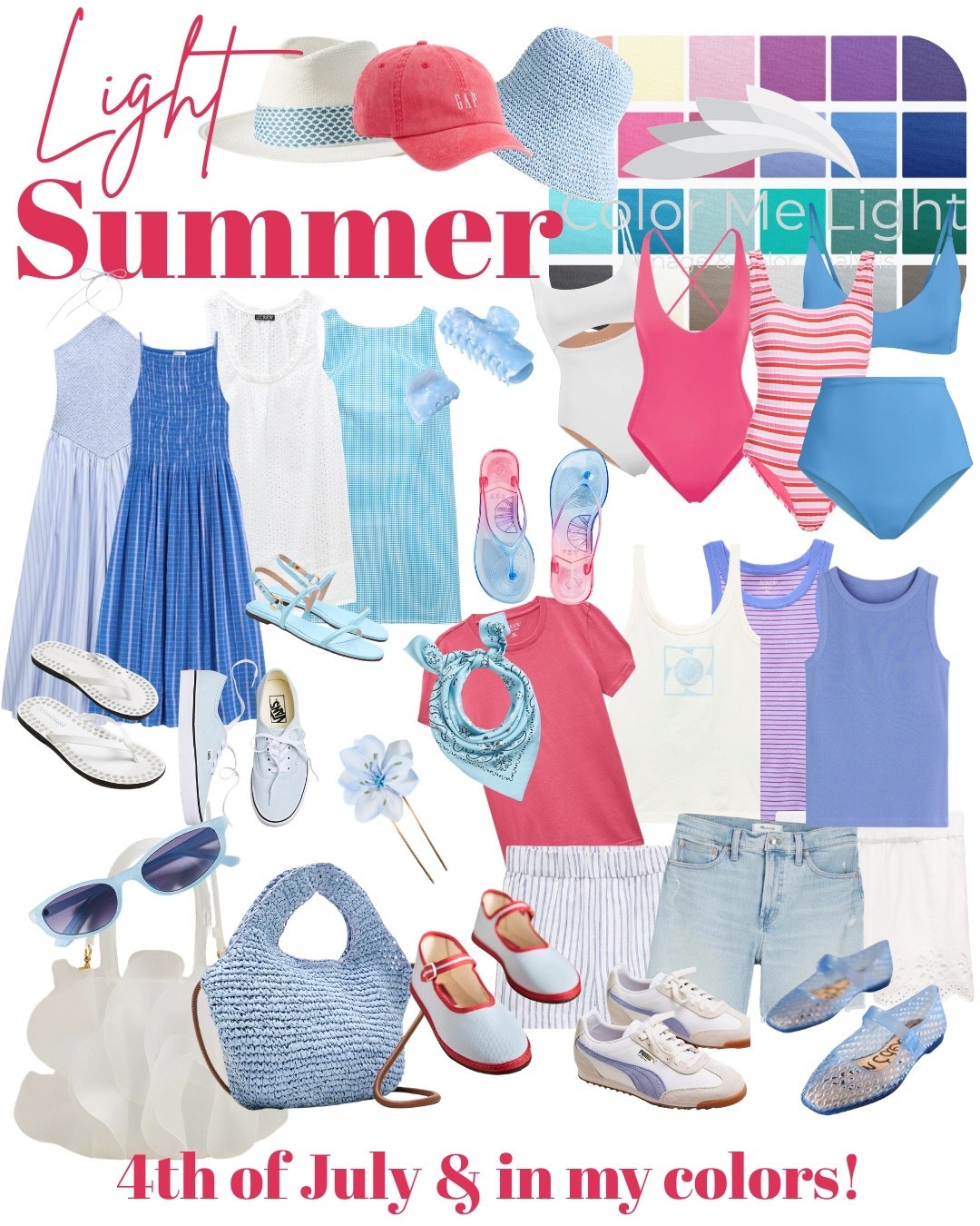 Light summer 4th of July! #coloranalysis