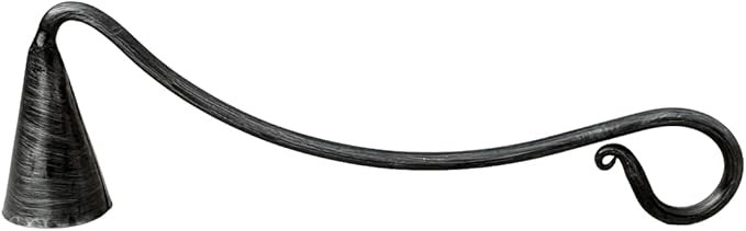 Living Ideas Hand Forged Wrought Iron Candle Snuffer - Handmade for Home, Classic Look, Black Ant... | Amazon (US)