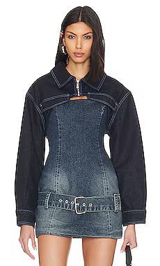 EB Denim Cropped Max Jacket in Midnight from Revolve.com | Revolve Clothing (Global)