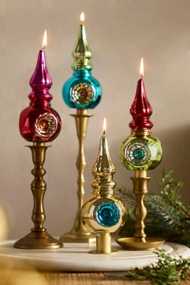 Vintage Tree Topper Candle | Anthropologie (US)