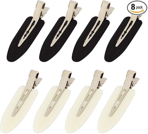 8 Pcs No Bend Hair Clips Pin Curl Clips No Crease Hair Clip for Hairstyle Bangs Finger Waves Make... | Amazon (UK)