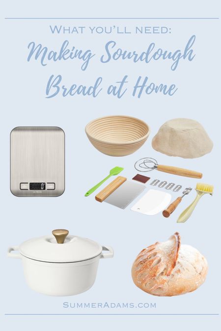 Want to make sourdough bread from scratch for your family at home? Here is everything you will need.



Banneton bowl, dough whisk, scraper, digital scale, Dutch oven, sourdough scoring knives.

#LTKfindsunder50 #LTKGiftGuide #LTKhome