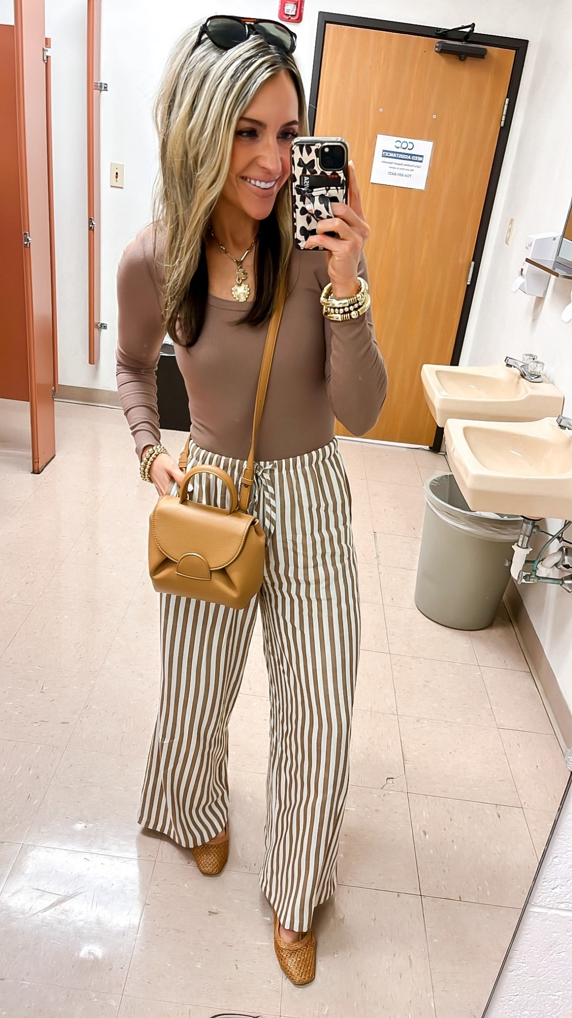 Today’s church OOTD 

Love these striped pants! They’re just as comfy as they look!! Functional drawstring and pockets. Perfect for a stylish yet comfy look. Wearing small 

#LTKmomlife #LTKootd #LTKSeasonal