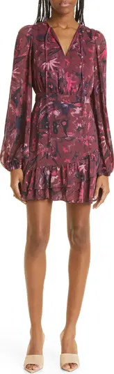 Ted Baker London Verino Floral Print Long Sleeve Tiered Minidress | Nordstrom | Nordstrom Canada
