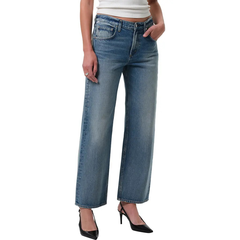 Citizens of Humanity Lindz Low Rise Easy Straight Leg Jeans in Bijou at Nordstrom, Size 29 | Nordstrom