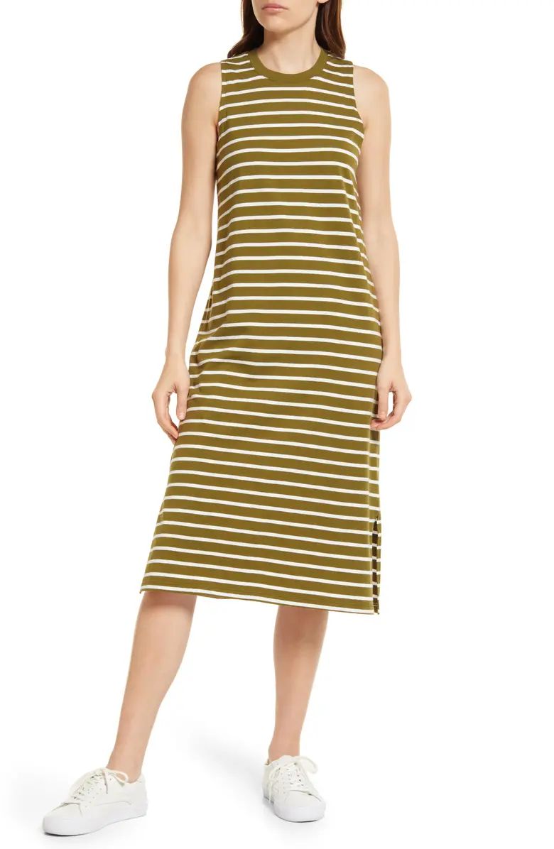 Madewell Stripe Organic Cotton Tank Dress | Nordstrom | Nordstrom