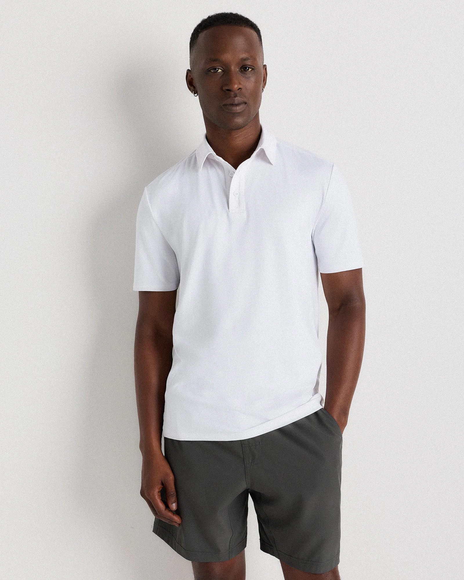 Flowknit Breeze Performance Polo in White | Quince