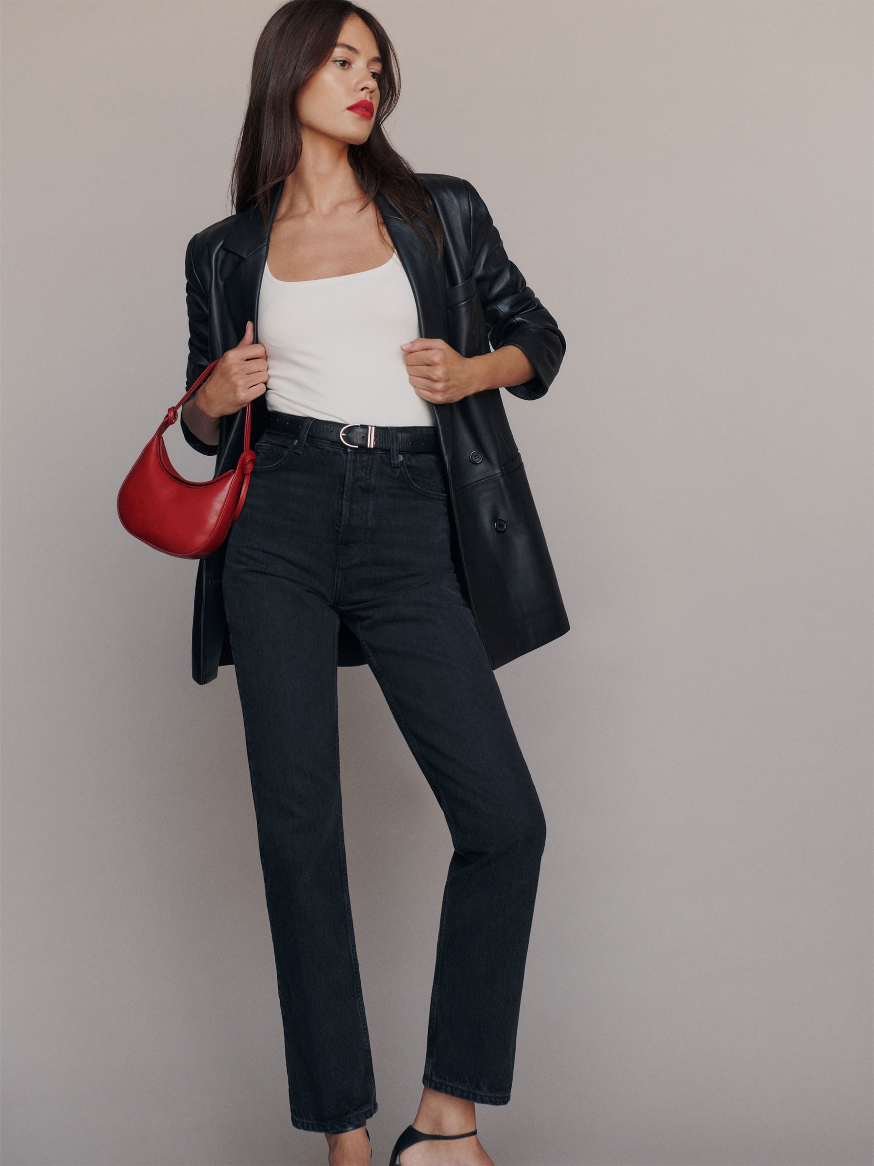 Cynthia High Rise Straight Jeans | Reformation (Global)