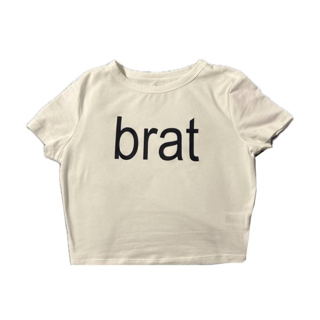 Charli Xcx Brat Crop Top Baby Tee - Etsy | Etsy (US)