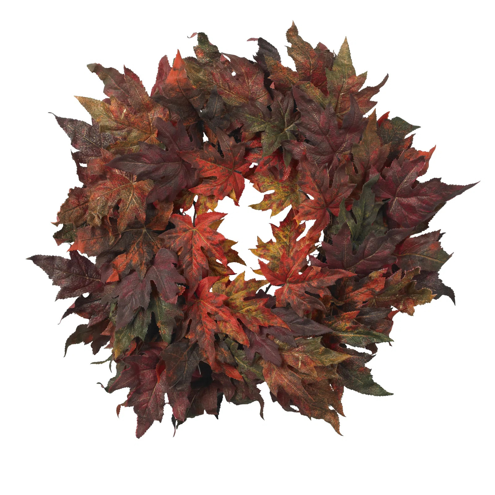 The Holiday Aisle® Faux Maple Plastic 30'' Wreath & Reviews | Wayfair | Wayfair North America