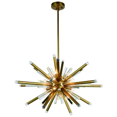 Pavie 14-Light Sputnik Chandelier Finish: Burnished Brass | Wayfair North America