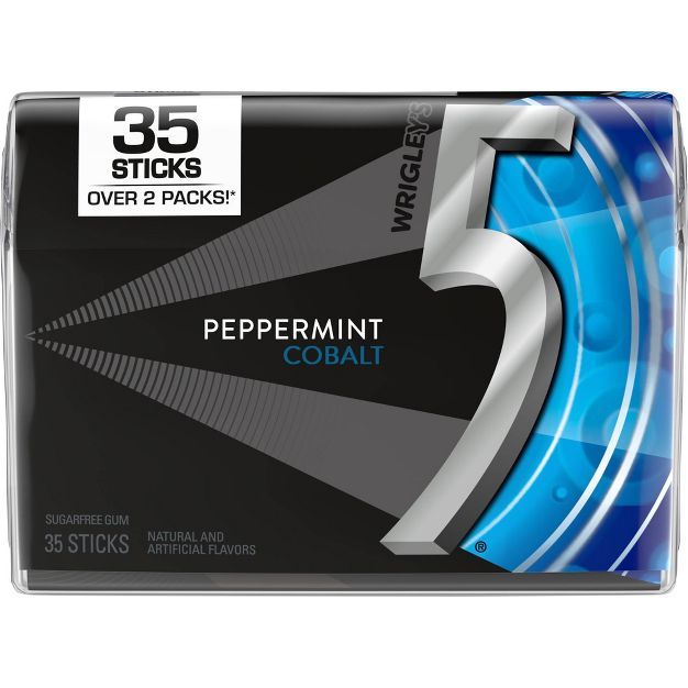 Wrigley's 5 Peppermint Cobalt Sugarfree Gum - 35ct | Target