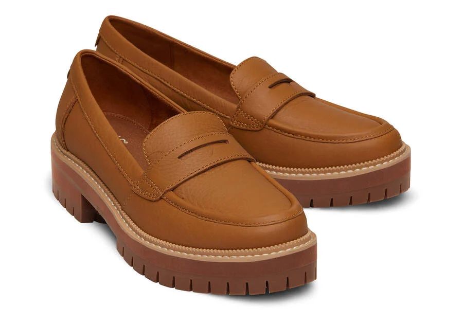 Women

Cara Tan Leather Loafer | Toms Americas