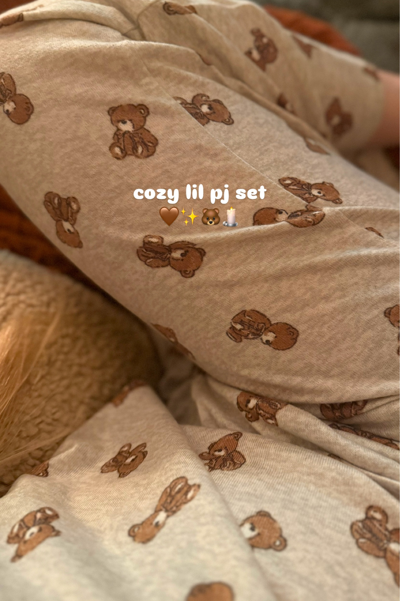 the cutest 🤎✨🧸🕯️

perfectly soft 
flattering fit 
cozy lounge at home set

#lounge #cozy #cozyathome #pj #pajamas #winter #hollister 

#LTKSaleAlert #LTKHome #LTKFindsUnder50