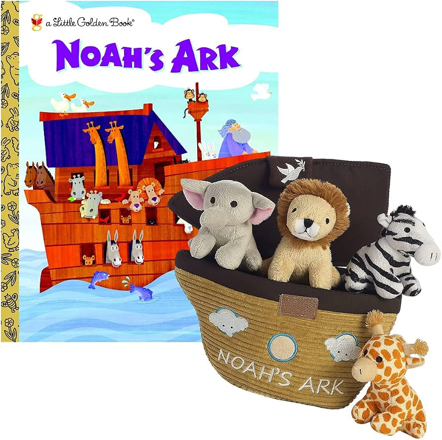 Ebba Noah's Ark Plush Gift Set, Includes Book & 5-Piece Set, 8 inches | Amazon (US)