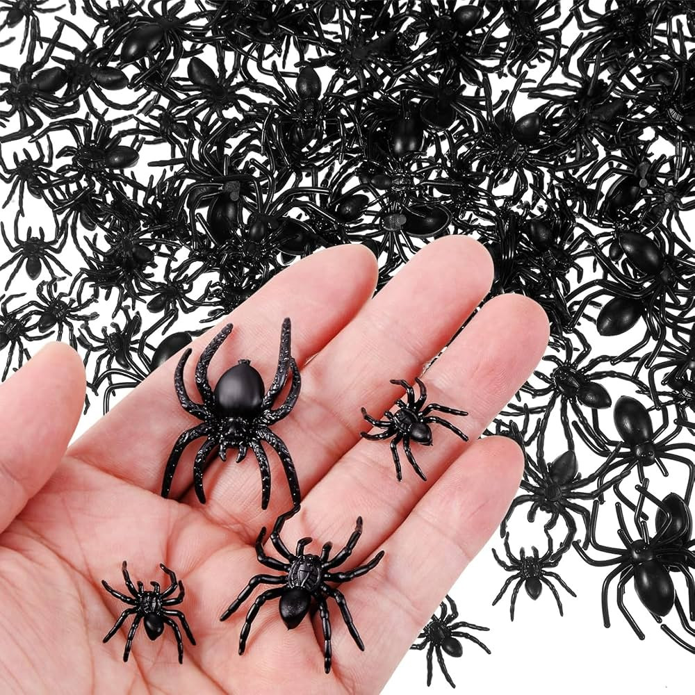 Prank Fake Spiders, Mini Realistic Spiders for Halloween, Halloween Decorative Supplies Toys Blac... | Amazon (US)