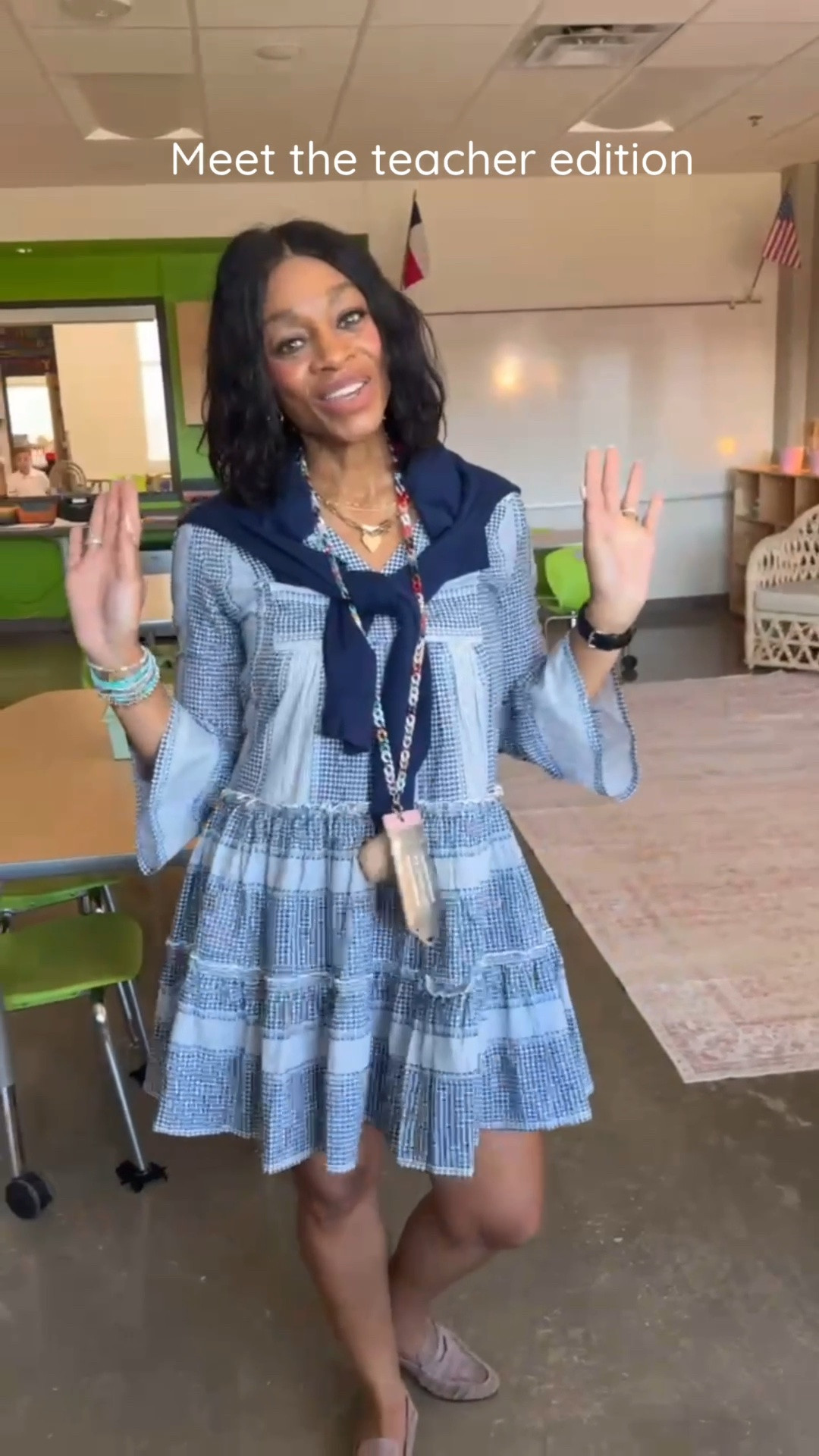 ✨ Hello Mrs. Benway: Meet the Teacher Edition 🍎📚

Meet the Teacher is officially here, and I’m so excited to welcome a new group of students and families! Here’s today’s outfit:

🤍 Dress: Tuckernuck
🤎 Loafers: Steve Madden
✨ Jewelry: Color Shout
🍎 Lanyard: Erin McDermott

Wishing everyone a wonderful school year filled with growth, kindness, and lots of learning. If you’re stopping by, I can’t wait to meet you! ❤️

#MeetTheTeacher #TeacherOOTD #TeacherStyle #TuckernuckStyle #SteveMadden #ErinMcDermott  #TexasTeacher #TeacherFashion #BackToSchoolStyle

#LTKootd #LTKPetite #LTKOver40