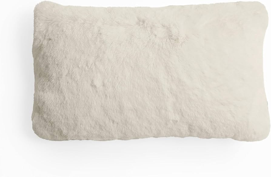 UnHide Squish Lumbar Pillow - Faux Fur Pillow - Extra Soft Throw Pillow - Rectangular Shaped, Pol... | Amazon (US)
