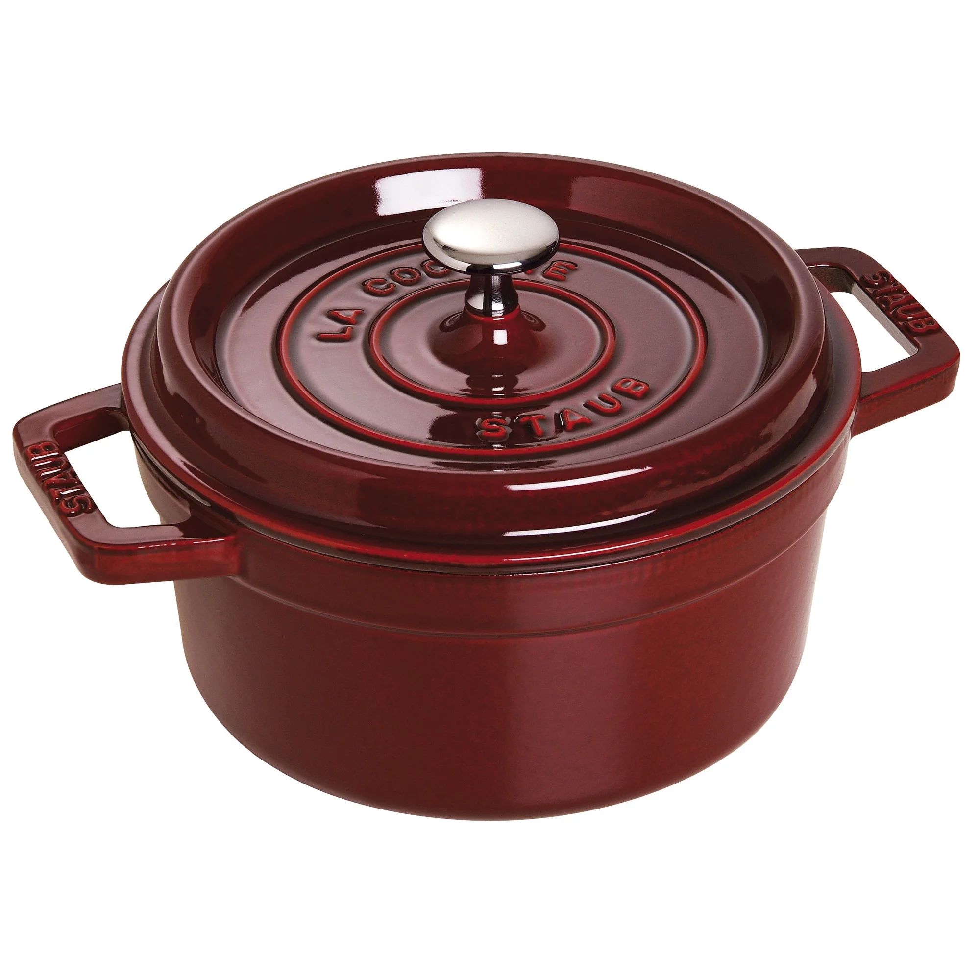 Staub Cast Iron 2.75-qt Round Cocotte - Grenadine | Walmart (US)