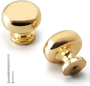 Modern 10 Pack Kitchen Drawer Knobs Cabinet Pulls Bright Gold Dresser Furniture Hardware for Cupb... | Amazon (US)