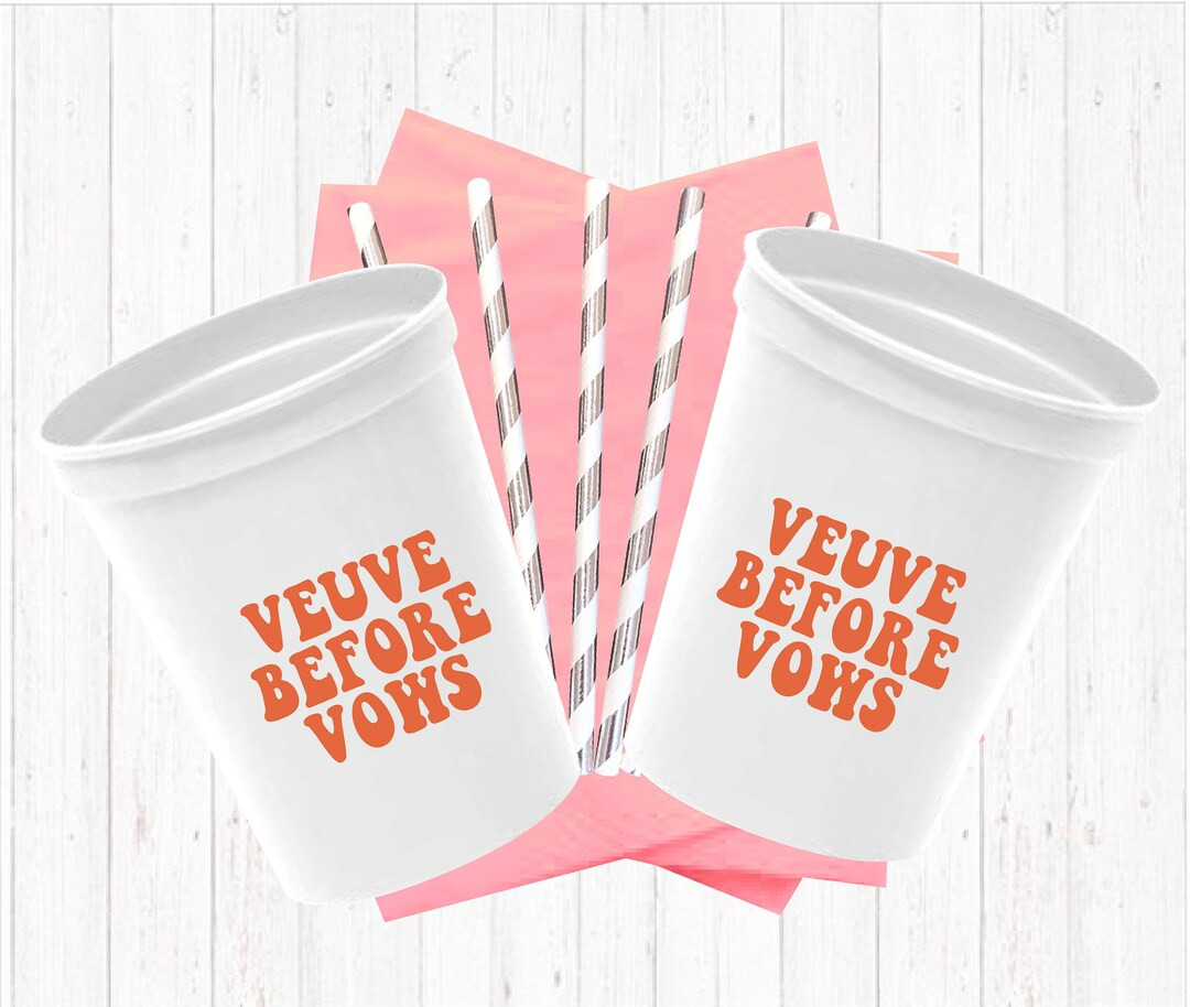 Veuve Before Vows Stadium Cups | Etsy (US)