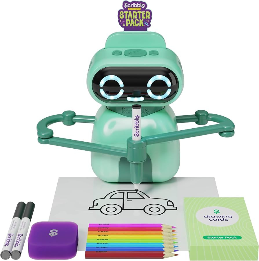 Dan&Darci Scribbly The Drawing Robot for Kids - 3 4 5 6 7 8 Year Old Girl Gifts - 5 Year Old Boy Birthday Gift - Kids Toys for Ages 5-7 - Learning Toys for Boys - Girls Educational Cool Toy | Amazon (US)
