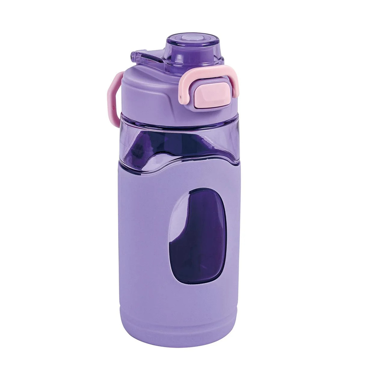 Your Zone 16 Fluid Ounces Water Bottle, Purple,  Silicone Sleeve, No Straw, Tritan, Reuseable - W... | Walmart (US)