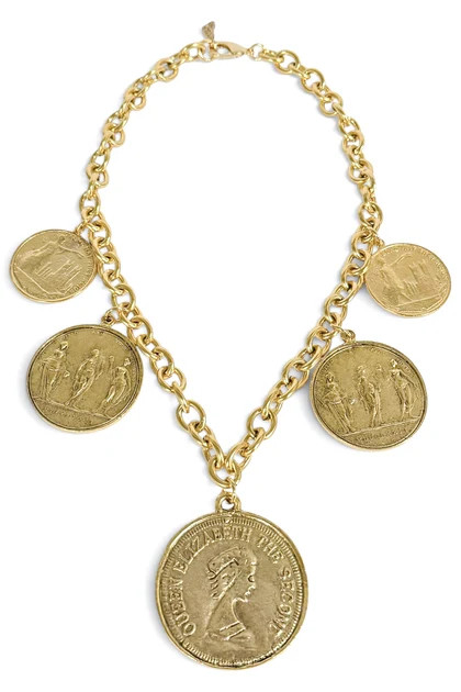 Yochi Jaclynn Coin Statement Necklace | The Willow Tree
