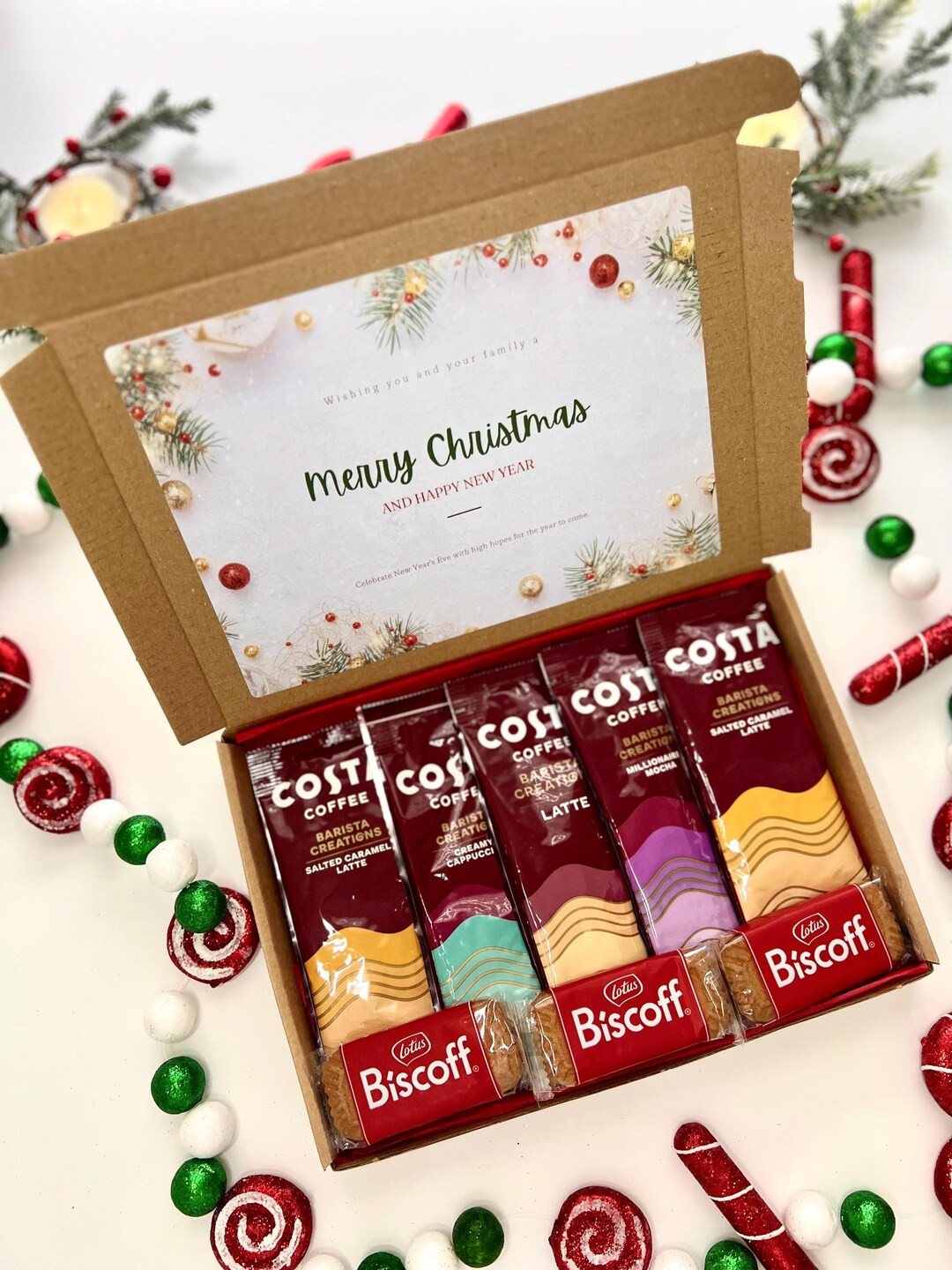 COSTA Coffee Treat Box - Christmas Coffee Gift Box - Treat Box - Merry Christmas Coffee Treat Box... | Etsy (US)