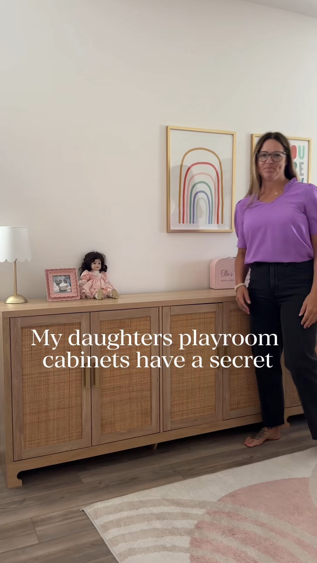 Win-win!! When we got our new house and I decided to use this dining room as a playroom I put two Wayfair buffets together to give me 8 cabinets worth of toy storage 🙌🏻🙌🏻 I replaced the handles with gold stick on ones from Amazon to make them upgraded. Yes, stick on!! 

You can stack games and things inside or use bins to organize inside the cabinets. I’ll link the cabinets and the storage bins I used.

#Storage #PlayroomOrganization


#LTKHome #LTKmomlife