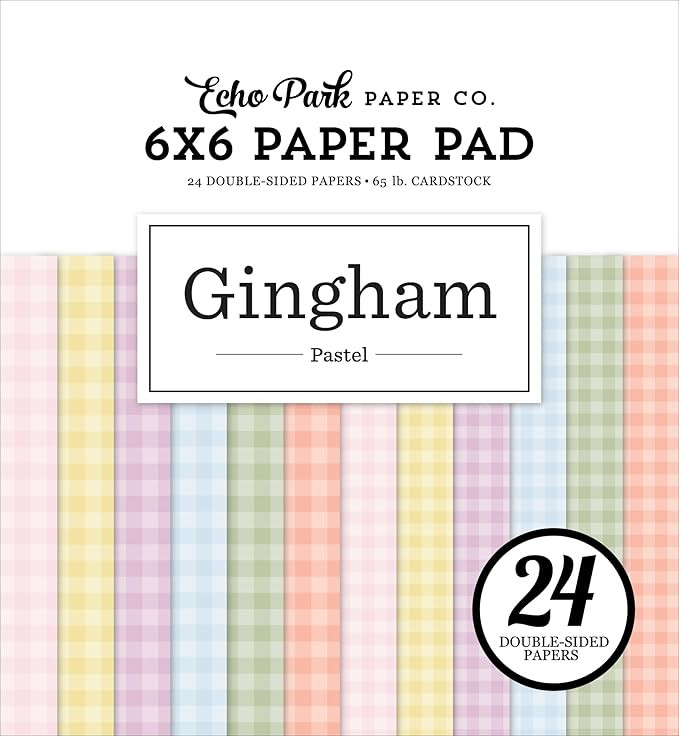 Pastel Gingham 6x6 Paper Pad | Amazon (US)