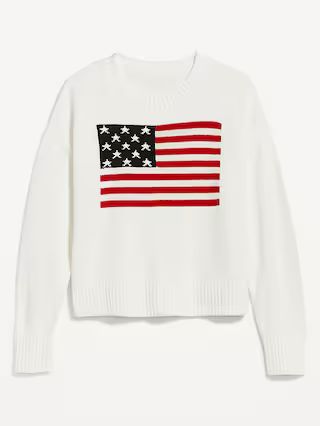 Crew-Neck Flag Sweater | Old Navy (US)