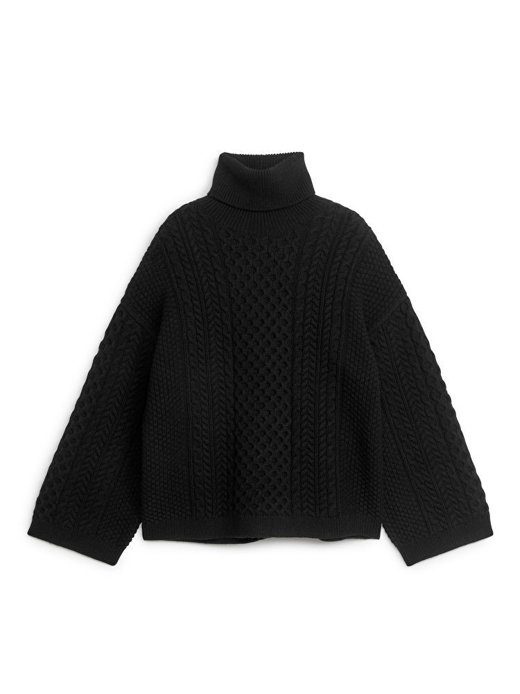 Cable-Knit Wool Jumper | ARKET (EU)