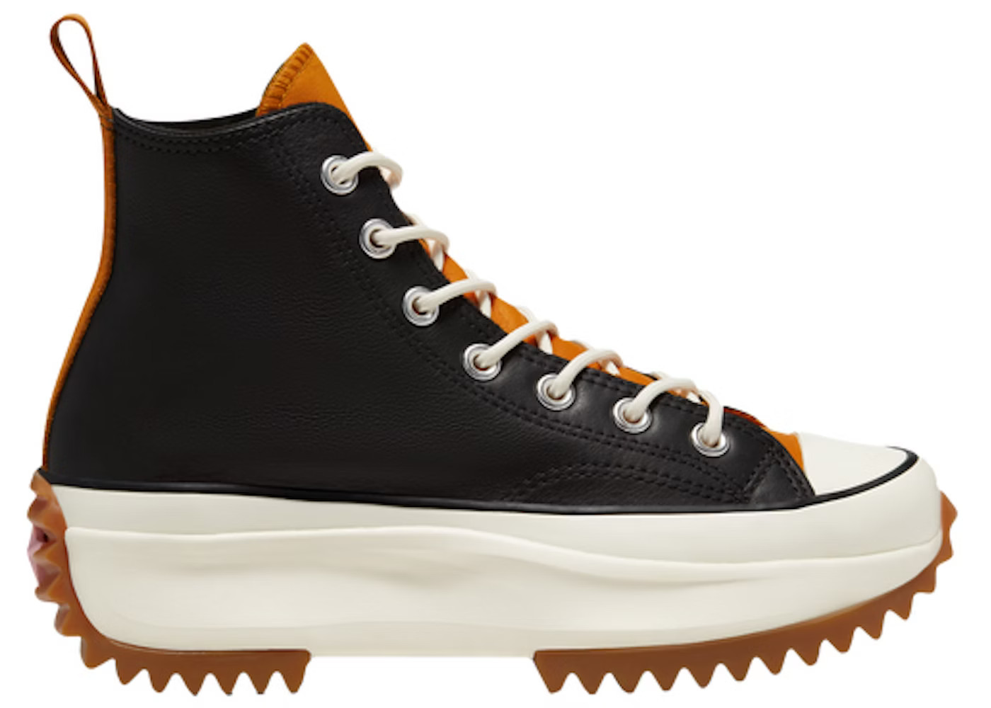 Converse Run Star Hike HiLeather Black Saffron (Women's) | StockX