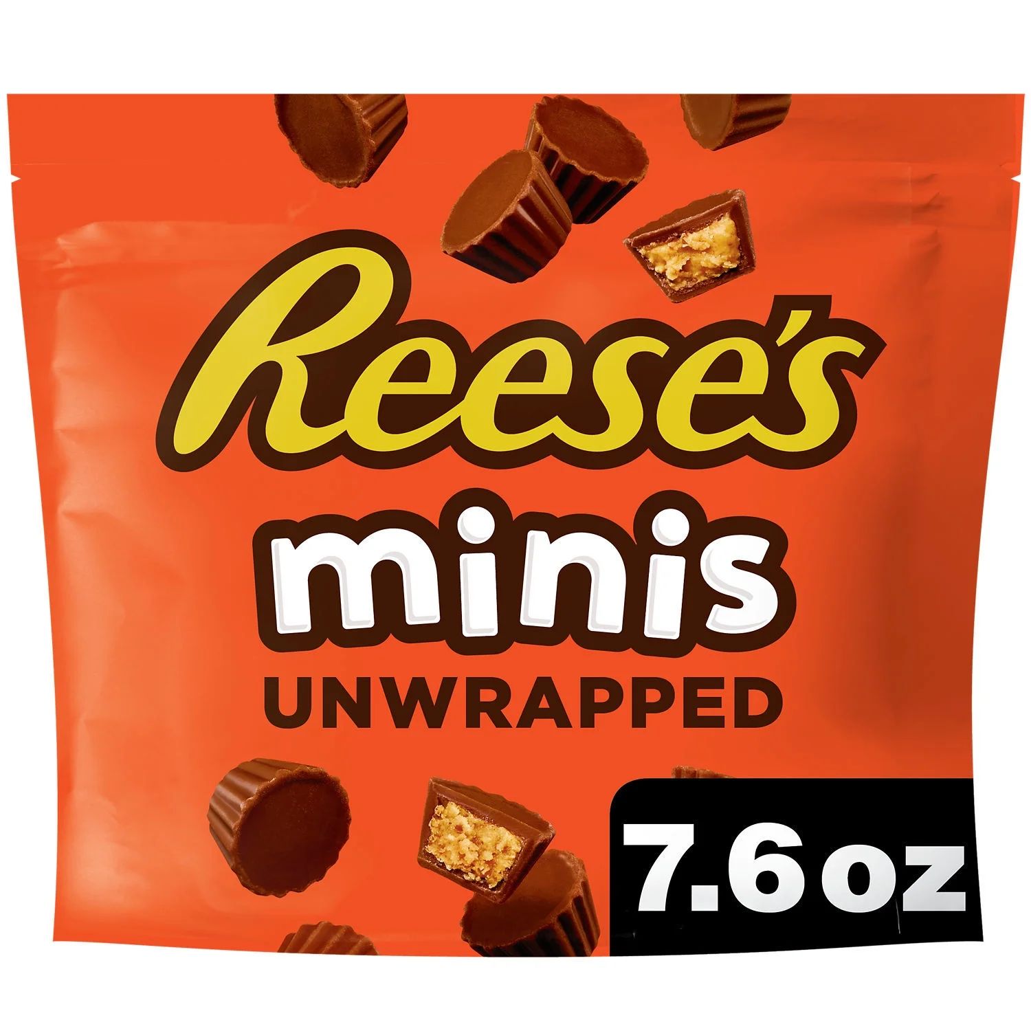 Reese's Minis Milk Chocolate Unwrapped Peanut Butter Cups Candy, Bag 7.6 oz | Walmart (US)