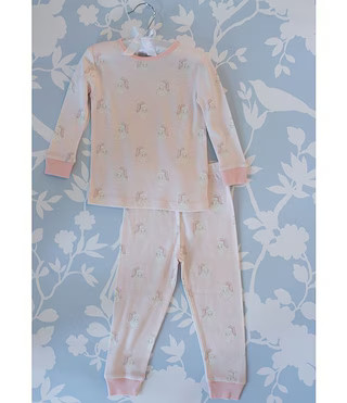 Edgehill Collection x The Broke Brooke Baby Girls Harper Vintage Santa Pajama Set | Dillard's | Dillard's