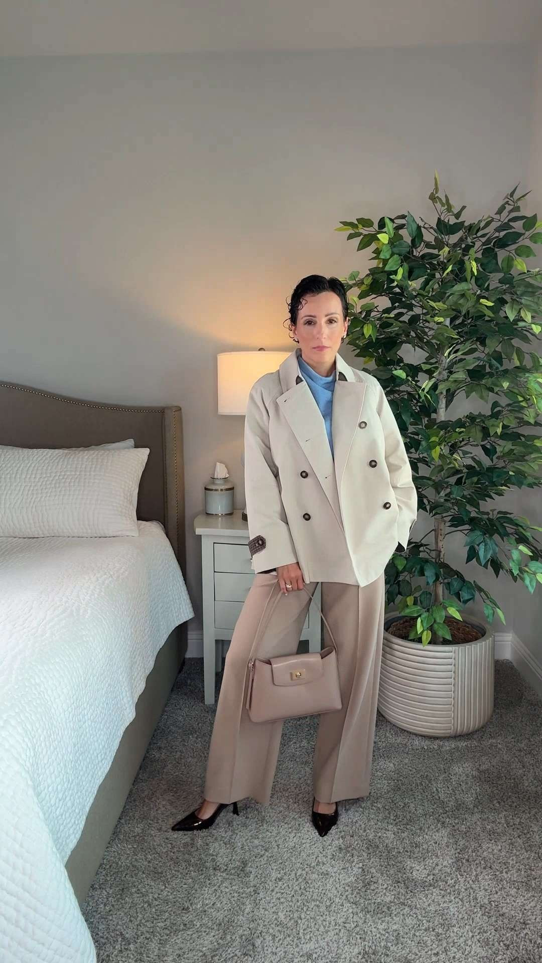 Obsessed with how effortless this outfit feels. Oh my goodness, this top is so lux, it feels like I’m wearing nothing 😍 I love letting it drape over my hips for a relaxed vibe, or doing a half tuck with a belt if it speaks to you. Tortoise kitten heels add the perfect touch. Effortless, comfortable, and so chic! 

 Statement coats 

#LTKgrwm #LTKPetite #LTKootd