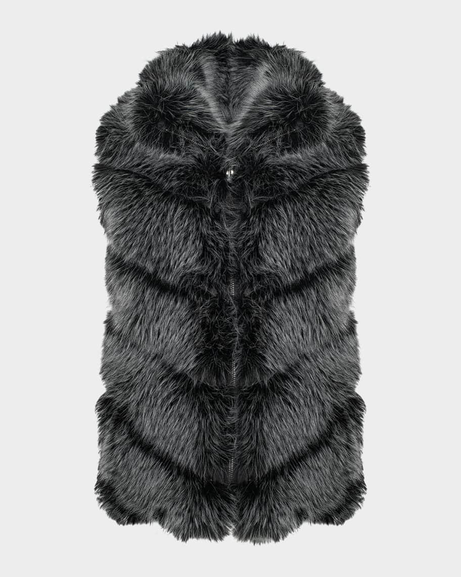 Fur-Free Quilted Faux Fox Vest | Neiman Marcus