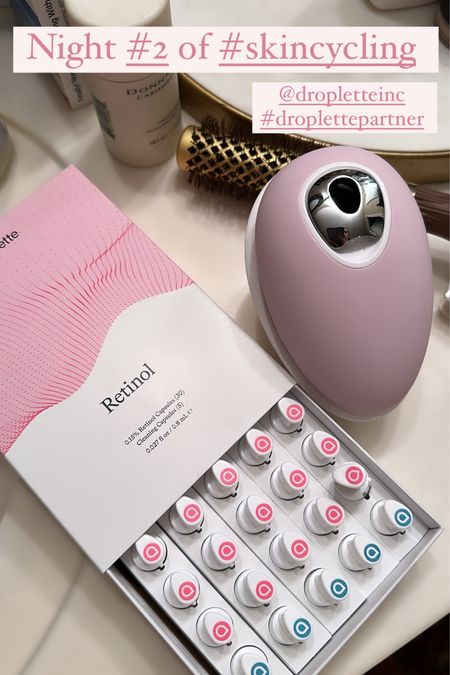 Droplette skincare device , retinol capsules 

Discount code “inspired20” on Droplette website 

#LTKbeauty #LTKunder50