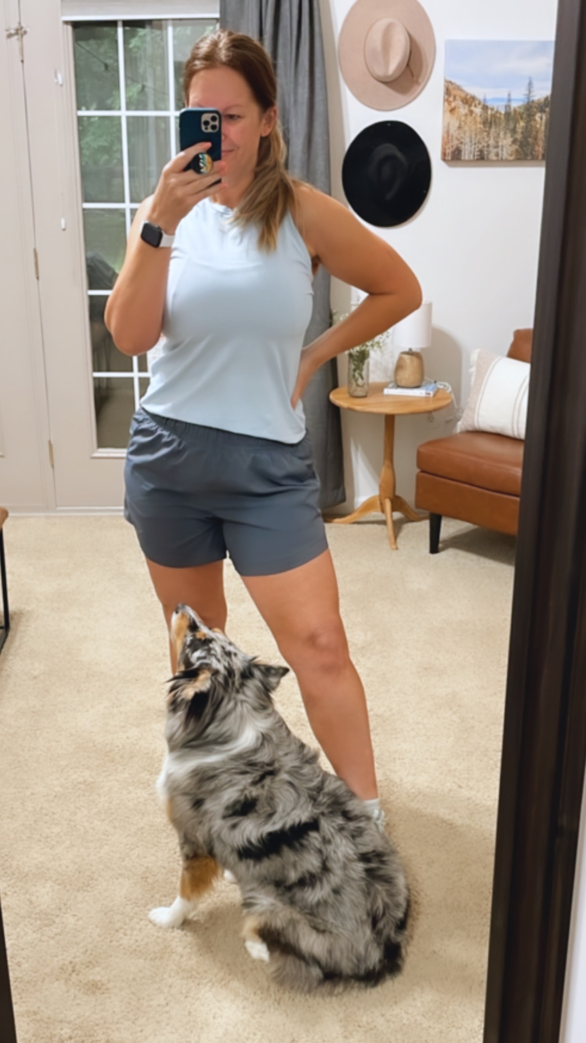 Workout OOTD
Shirt is old, linked similar styles
Shorts are extremely comfortable 
Size large in shorts, medium in tank  

#LTKcurves #LTKfit #LTKsalealert