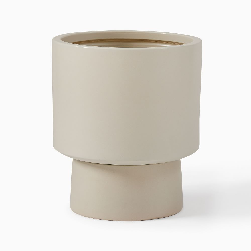 Bishop Ceramic Indoor/Outdoor Pedestal Planters | West Elm (US)