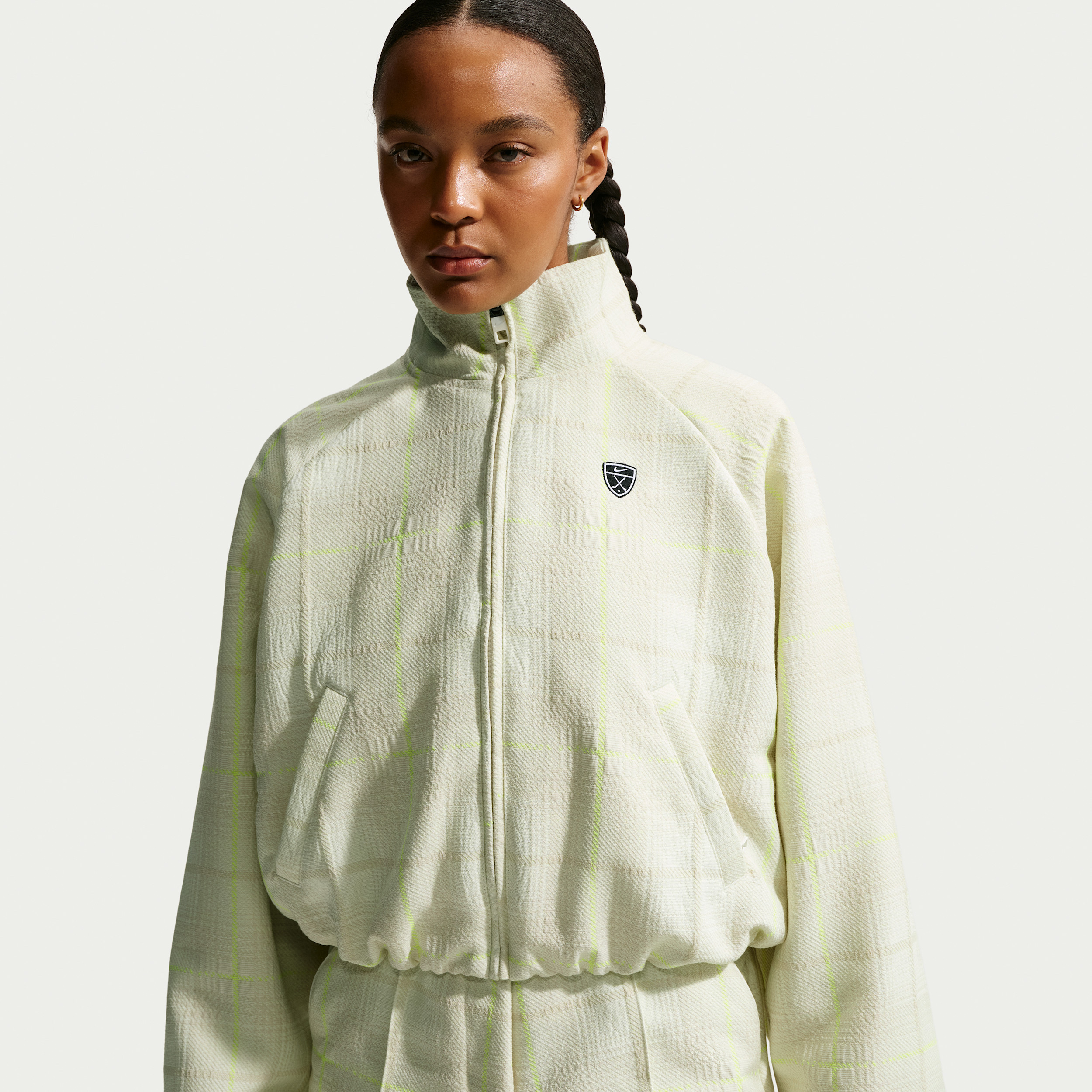 Nike Women's Tartan Golf Jacket in White | IQ9446-133 | Nike (US)