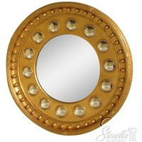 L40197 Friedman Brothers #6789 Round Convex Glass Gold Mirror | Etsy (US)