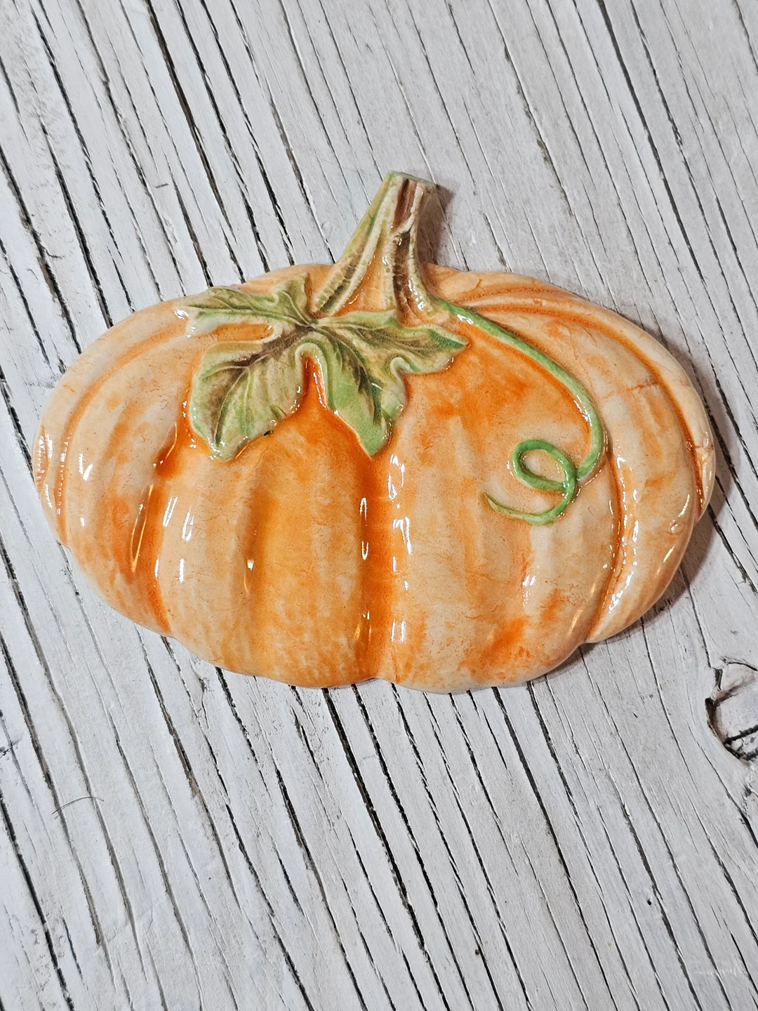 Ceramic Pumpkin Mosaic Tile Handmade Artistic 4 Inches | Etsy (US)