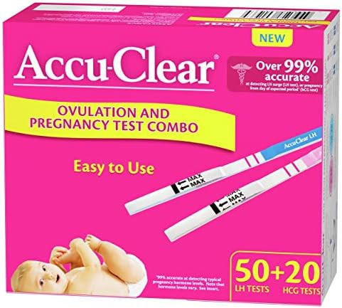 Accu-Clear 50 Ovulation and 20 Pregnancy Test Strips Over 99% Accurate, 70 Count | Amazon (US)
