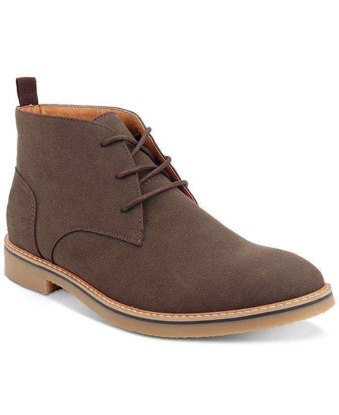 Alfani Men's Faux-Leather Lace-Up Chukka Boots, Created for Macy's  & Reviews - All Men's Shoes -... | Macys (US)