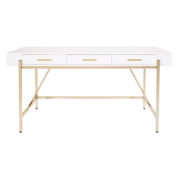 Broadway Desk White Gloss - OSP Home Furnishings | Target