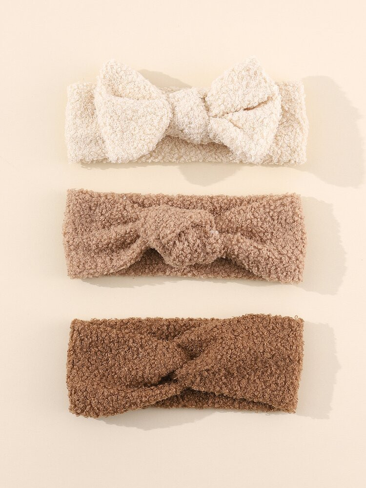 3pcs Bow Decor Baby Hairband | SHEIN