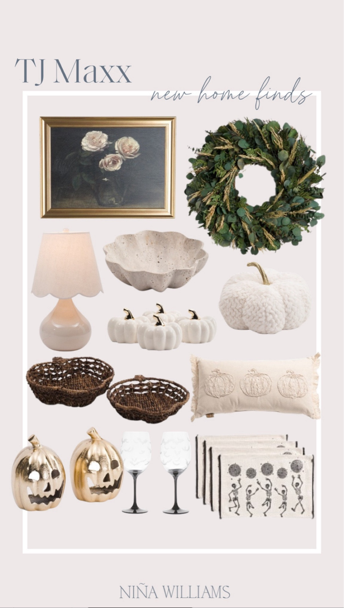 TjMaxx new home finds! Halloween decor - fall decor - neutral home decor - pumpkin decor - skeleton decor - framed wall art fall wreathh

#LTKHome #LTKFindsUnder100 #LTKSeasonal