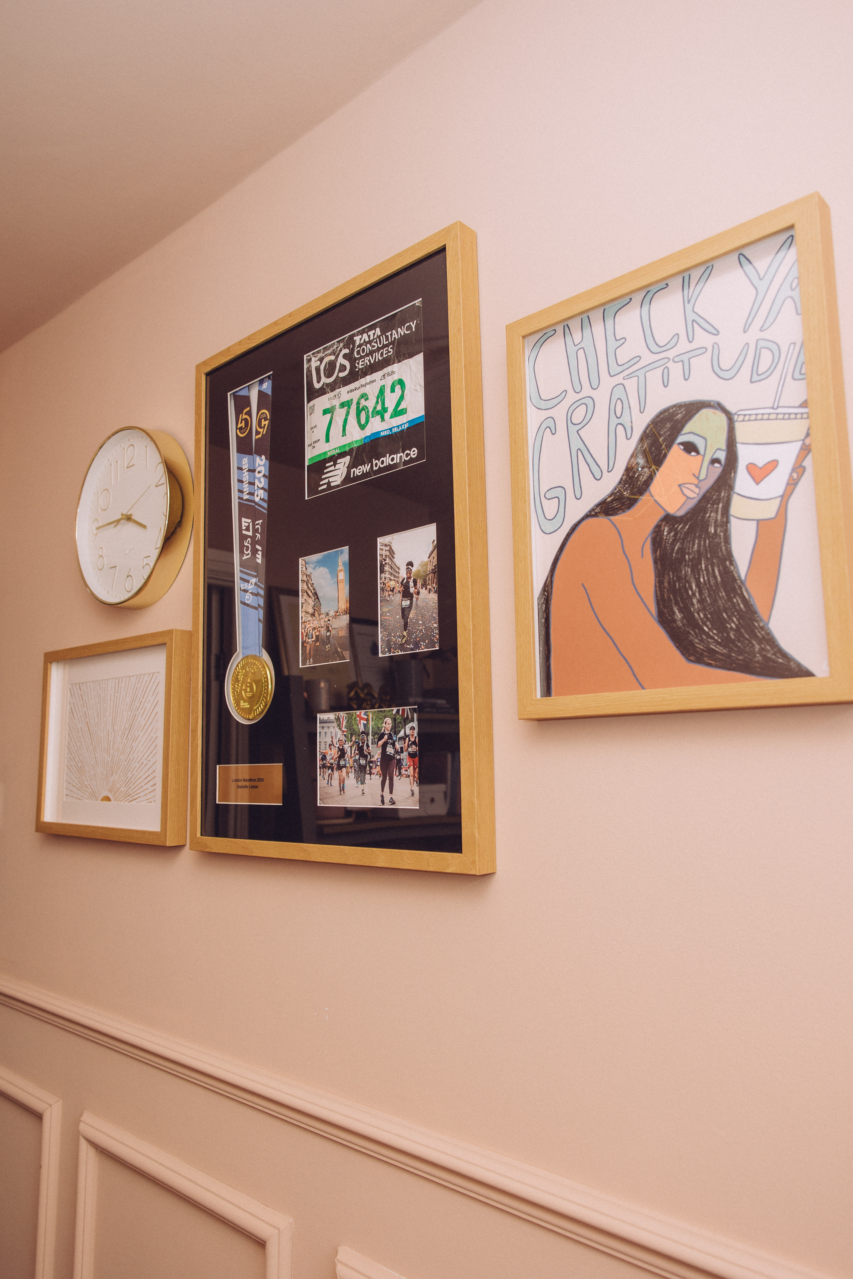 Gold clock, oak picture frames, artwork, gold artwork, office, home office, Amazon finds, gold accents, 

#LTKuk #LTKhome